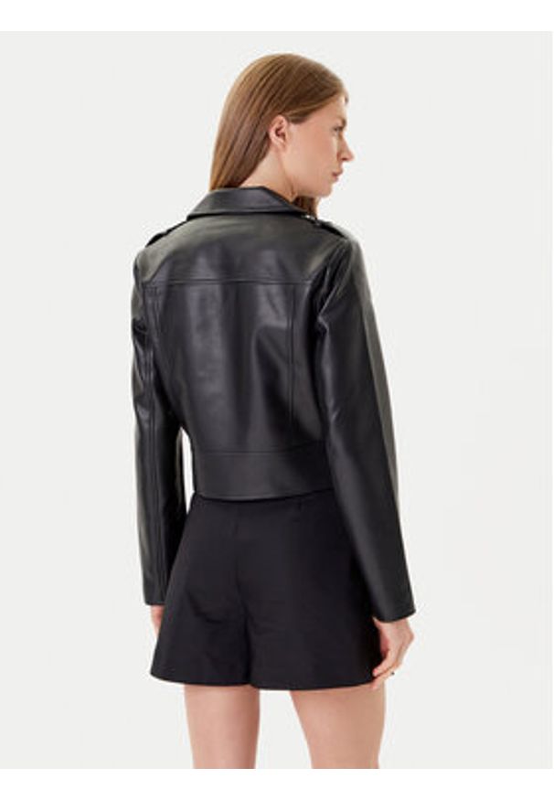 Morgan Kurtka z imitacji skóry 242-GZOOM Czarny Regular Fit. Kolor: czarny. Materiał: skóra