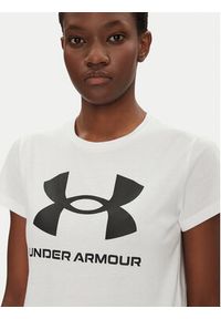 Under Armour T-Shirt Rival Logo SS 1356305 Biały Regular Fit. Kolor: biały. Materiał: syntetyk #4