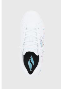 skechers - Skechers Buty skórzane kolor biały na płaskiej podeszwie. Nosek buta: okrągły. Zapięcie: sznurówki. Kolor: biały. Materiał: skóra. Obcas: na płaskiej podeszwie #2
