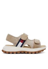 TOMMY HILFIGER - Sandały Tommy Hilfiger. Kolor: beżowy