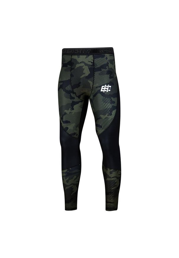 Legginsy do MMA męskie EXTREME HOBBY HAVOC. Kolor: brązowy. Materiał: elastan, poliester