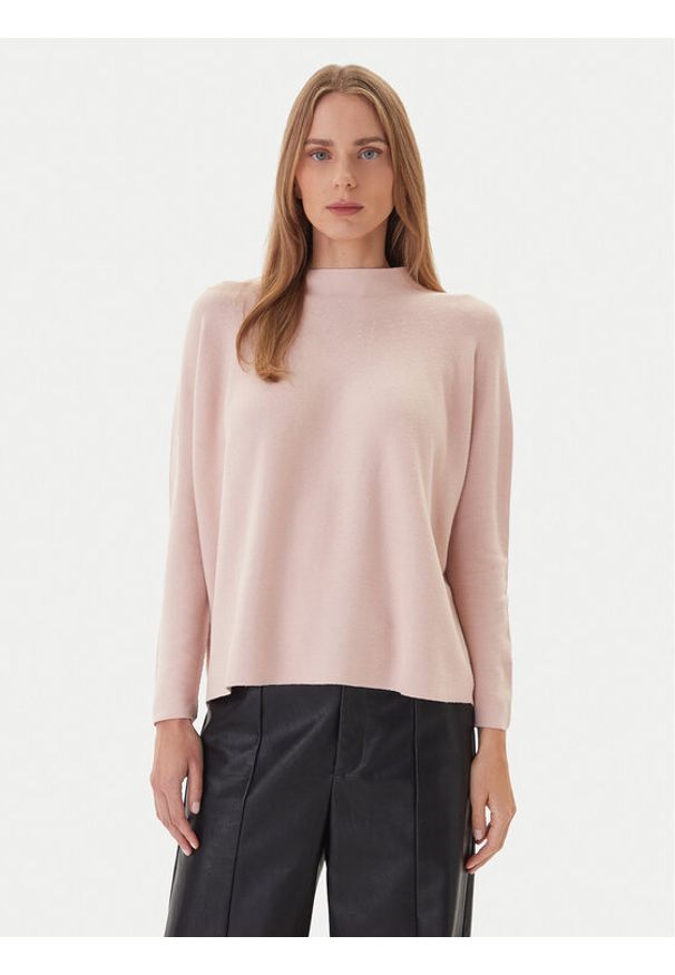Kontatto Sweter 3M0811C Różowy Regular Fit. Kolor: różowy. Materiał: syntetyk