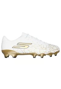 skechers - Buty piłkarskie męskie SKECHERS Skx_ 1.5 Academy FG. Kolor: biały. Sport: piłka nożna