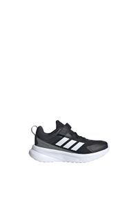 Adidas - Buty dla dzieci Fortarun 4.0. Okazja: na uczelnię. Zapięcie: pasek. Kolor: czarny, szary, biały, wielokolorowy. Sport: joga i pilates