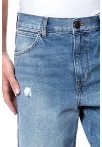 Wrangler - KRÓTKIE SPODENKI WRANGLER DENIM SHORT BLUE LAND W14CGW15W. Materiał: denim. Długość: krótkie #5