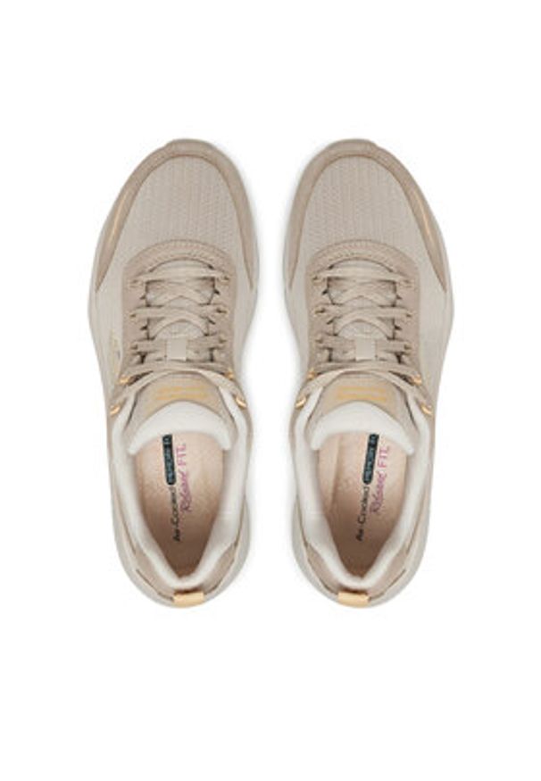 skechers - Skechers Sneakersy D'Lux Walker 2.0 150108/TPOR Beżowy. Kolor: beżowy. Materiał: materiał