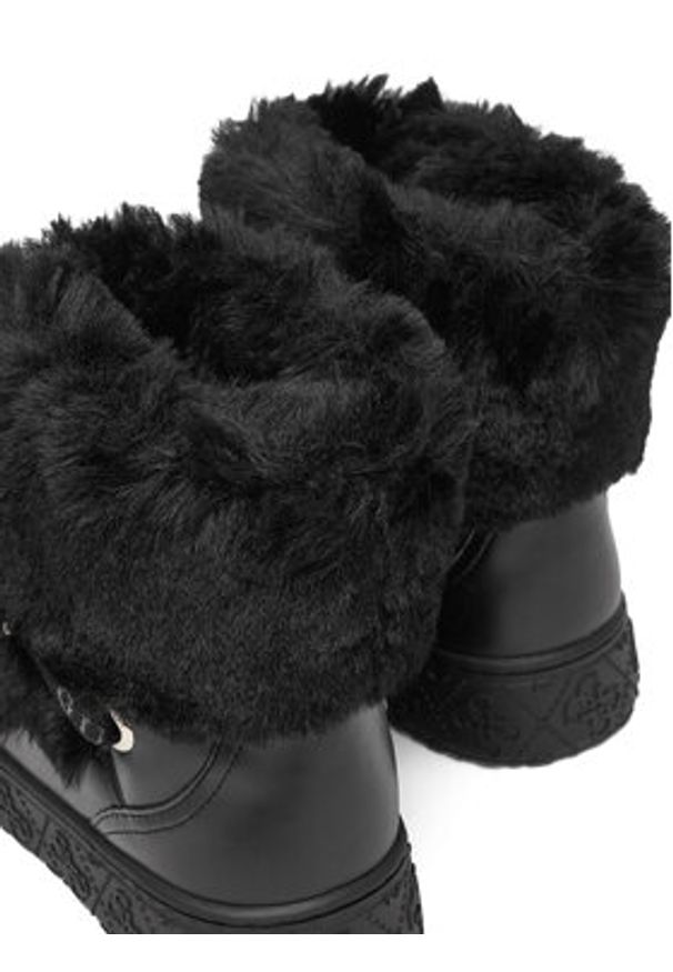 Guess Śniegowce FLFUEK FUR10 Czarny. Kolor: czarny. Materiał: materiał