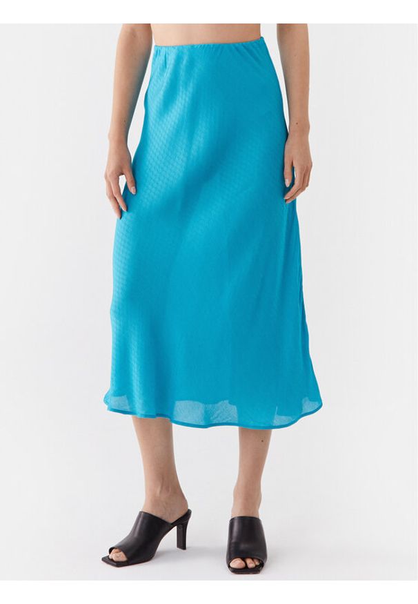 Herskind Spódnica midi Tween 4848953 Niebieski Regular Fit. Kolor: niebieski. Materiał: wiskoza