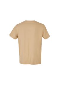 BUILD YOUR BRAND - Bawełniana Koszulka Unisex Dla Dorosłych Z Okrągłym Dekoltem. Kolor: beżowy. Materiał: bawełna