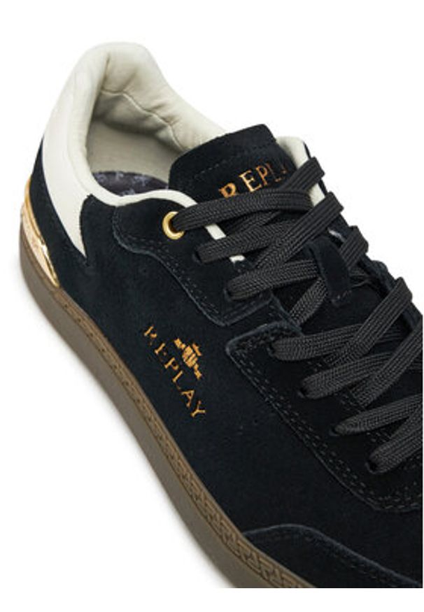 Replay - REPLAY Sneakersy GWSD8 .000.C0001L Czarny. Kolor: czarny. Materiał: skóra