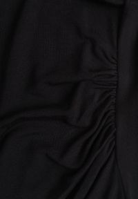 Born2be - Czarna Bluzka z Wiskozą i Marszczeniem Furitta. Okazja: na co dzień. Kolor: czarny. Materiał: wiskoza. Styl: casual, klasyczny #7