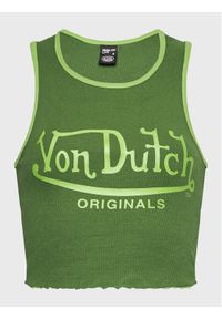 Von Dutch Top Ashley 6 231 047 Zielony Slim Fit. Kolor: zielony. Materiał: bawełna