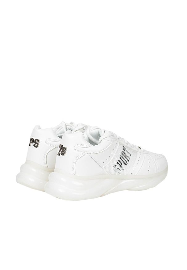 Plein Sport Sneakersy | SIPS963 | Mężczyzna | Biały. Kolor: biały. Materiał: skóra ekologiczna. Wzór: nadruk, aplikacja