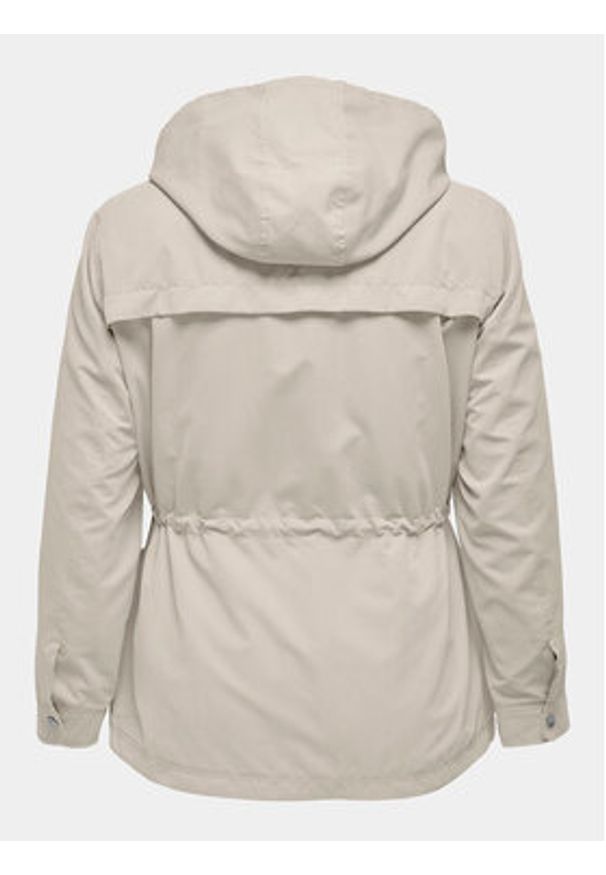 ONLY Carmakoma Parka New Starline 15278695 Beżowy Regular Fit. Kolor: beżowy. Materiał: syntetyk
