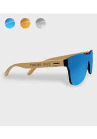 MegaKoszulki - Okulary przeciwsłoneczne drewniane z Twoim imieniem. Wzór: nadruk