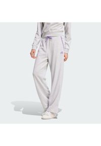Adidas - Spodnie Essentials Color Pop French Terry. Kolor: szary. Materiał: materiał. Sport: fitness