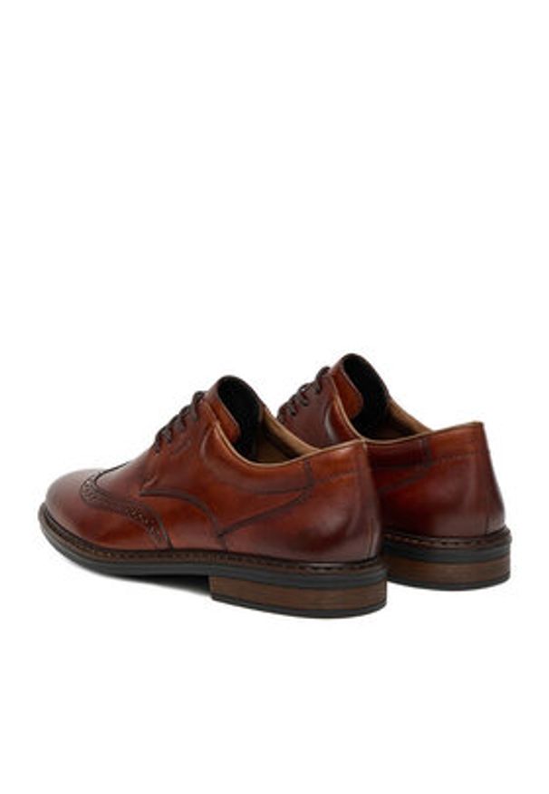 Rieker Półbuty 17620-24 Brązowy. Kolor: brązowy. Materiał: skóra