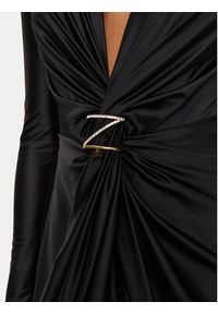 Elisabetta Franchi Sukienka wieczorowa AB-729-47E2-V700 Czarny Regular Fit. Kolor: czarny. Materiał: syntetyk. Styl: wizytowy