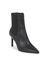 Calvin Klein Botki Geo Stiletto Chelsea Boot 90 HW0HW01708 Czarny. Kolor: czarny. Materiał: skóra #3