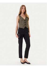 Marella Kamizelka garniturowa Cantico 2523156031 Khaki Slim Fit. Kolor: brązowy. Materiał: syntetyk #3