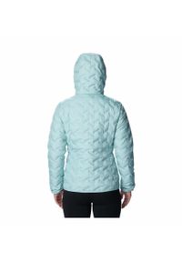 columbia - Kurtka Turystyczna Puchowa Damska Columbia Delta Ridge Down Hooded Jacket. Kolor: niebieski. Materiał: puch