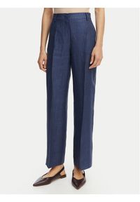Weekend Max Mara Spodnie materiałowe Malizia 2615131112 Granatowy Regular Fit. Kolor: niebieski. Materiał: len #1