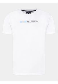 La Martina T-Shirt YMR314 JS206 Biały Regular Fit. Kolor: biały. Materiał: bawełna #1