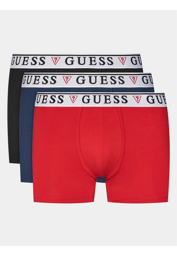 Guess Komplet 3 par bokserek Brian U97G01 KCD31 Kolorowy. Materiał: bawełna. Wzór: kolorowy