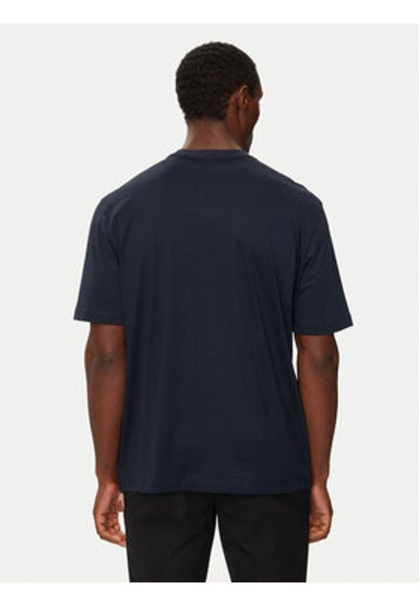 Armani Exchange T-Shirt 6DZTHZ ZJBYZ 65BR Granatowy Regular Fit. Kolor: niebieski. Materiał: bawełna