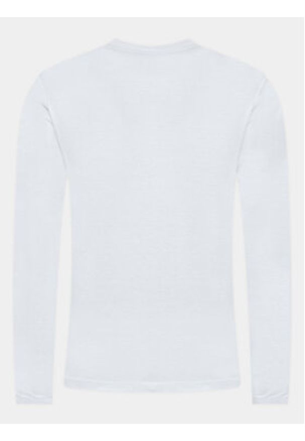 Brave Soul Longsleeve MLT-69FRANZD Biały Regular Fit. Kolor: biały. Materiał: bawełna. Długość rękawa: długi rękaw