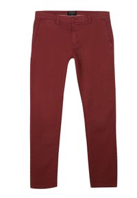 TOP SECRET - Spodnie gładkie typu chino dopasowane. Okazja: na co dzień. Kolor: czerwony. Materiał: tkanina, bawełna. Wzór: gładki. Sezon: wiosna, lato. Styl: casual, klasyczny #5