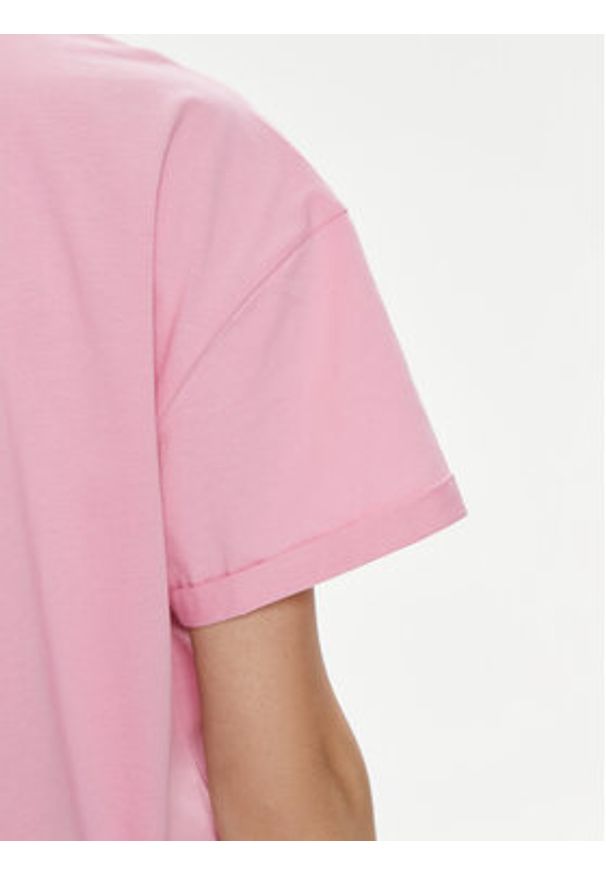 Liu Jo T-Shirt Moda M/C MA4326 J5904 Różowy Relaxed Fit. Kolor: różowy. Materiał: bawełna