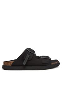 D.Franklin Klapki DFSH407001 Czarny. Kolor: czarny. Materiał: zamsz, skóra #1