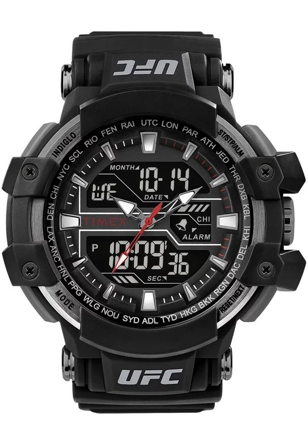 Timex - Zegarek Męski TIMEX UFC Combat TW5M51800. Rodzaj zegarka: analogowe. Materiał: tworzywo sztuczne, akryl