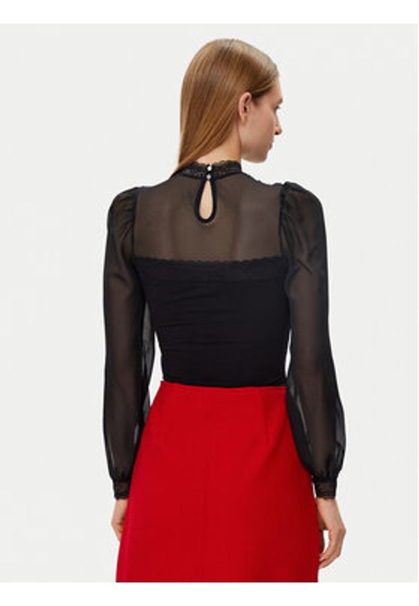 Morgan Body 251-TWIST Czarny Slim Fit. Kolor: czarny. Materiał: wiskoza