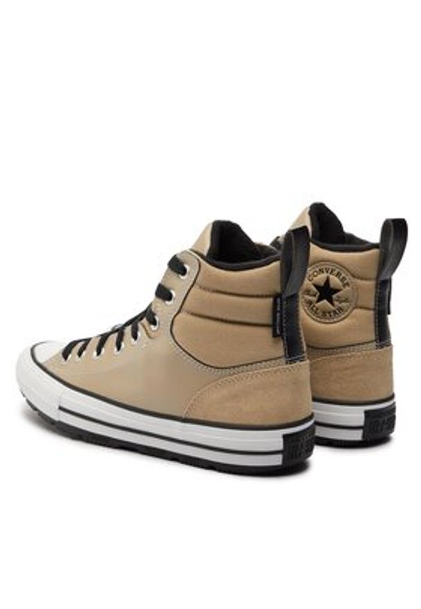 Converse Trampki Chuck Taylor All Star Berkshire Boot A04475C Beżowy. Kolor: beżowy. Materiał: skóra