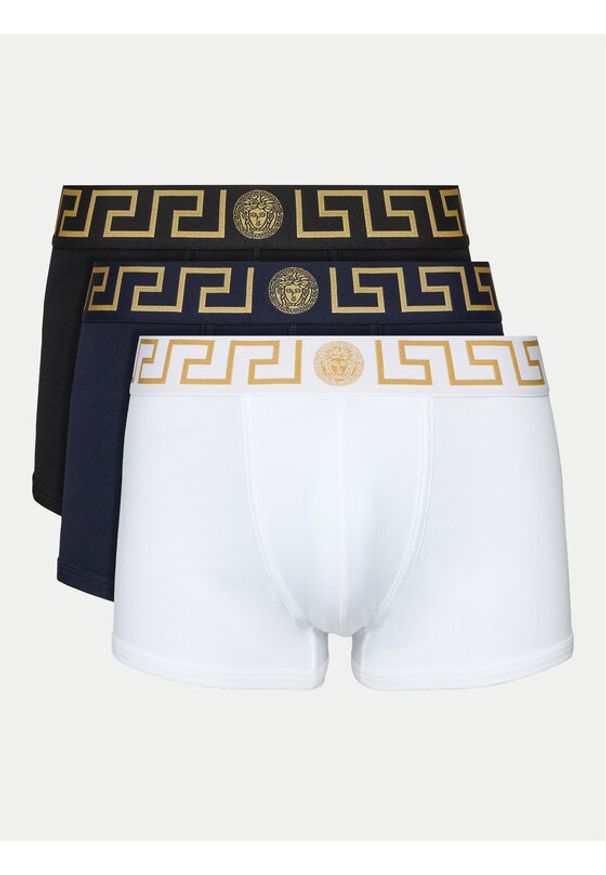 VERSACE - Versace Komplet 3 par bokserek AU10326 1A10011 Kolorowy. Materiał: bawełna. Wzór: kolorowy