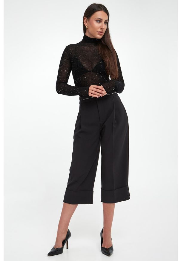 Pinko - Golf damski wełniany Moss PINKO. Typ kołnierza: golf. Materiał: wełna