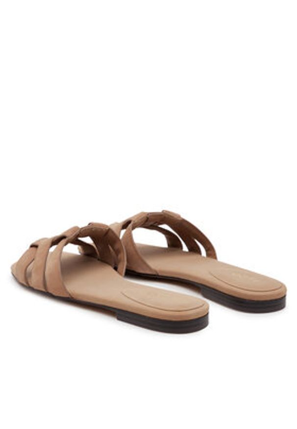 Aldo Klapki Gotosandal 13966707 Brązowy. Kolor: brązowy. Materiał: skóra, nubuk