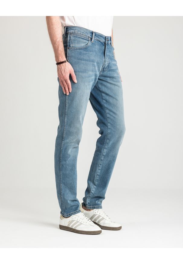 Wrangler - MESKIE SPODNIE WRANGLER RIVER GREY LIGHT 112373002