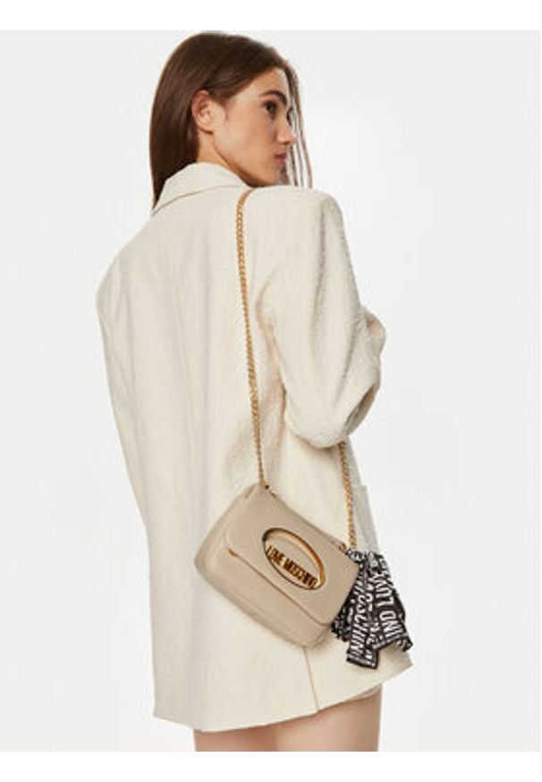 Love Moschino - LOVE MOSCHINO Torebka JC4032PP1LLE111A Beżowy. Kolor: beżowy. Materiał: skórzane
