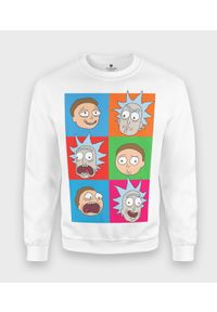MegaKoszulki - Bluza klasyczna Emocje Rick and Morty. Styl: klasyczny