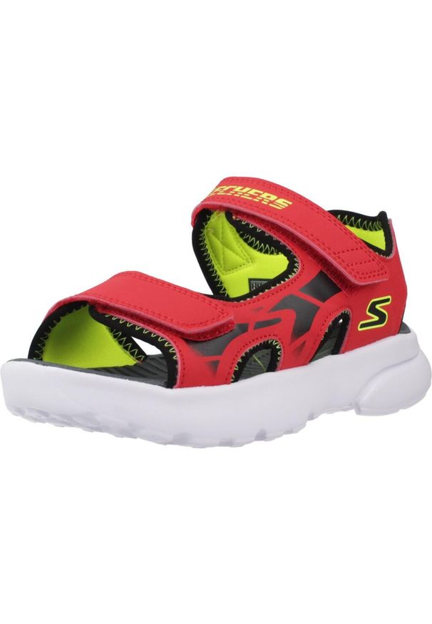 skechers - Sandały SKECHERS 406513L Czerwony. Kolor: czerwony. Materiał: syntetyk. Sport: turystyka piesza