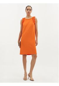 Joseph Ribkoff Sukienka letnia 242115 Pomarańczowy Regular Fit. Kolor: pomarańczowy. Materiał: syntetyk. Sezon: lato #5