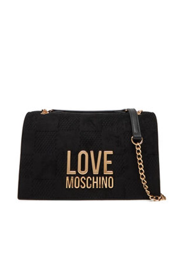 Love Moschino - LOVE MOSCHINO Torebka JC4122PP0NKB100A Czarny. Kolor: czarny. Materiał: skórzane