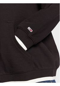 Tommy Jeans Bluza DW0DW14856 Czarny Oversize. Kolor: czarny. Materiał: bawełna, syntetyk