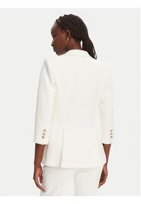 Elisabetta Franchi Marynarka GI-164-52E2-V640 Biały Regular Fit. Kolor: biały. Materiał: syntetyk #4