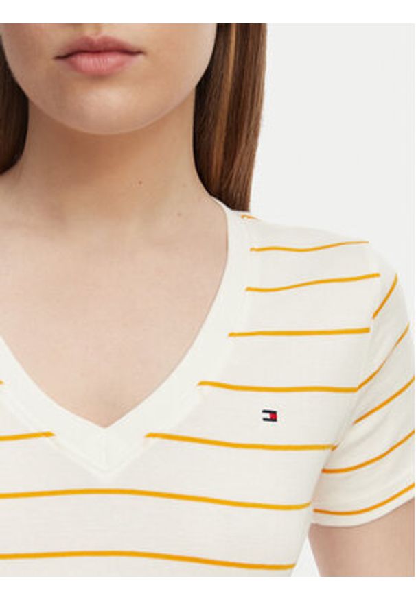 TOMMY HILFIGER - Tommy Hilfiger T-Shirt New Cody WW0WW40584 Pomarańczowy Slim Fit. Kolor: pomarańczowy. Materiał: bawełna