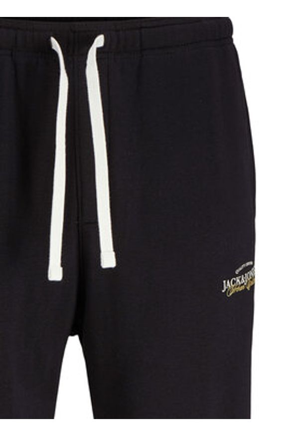 Jack & Jones Spodnie dresowe Kane Billy 12283257 Czarny Relaxed Fit. Kolor: czarny. Materiał: syntetyk