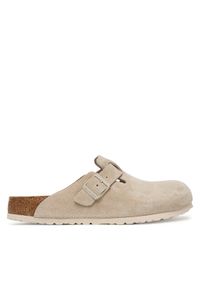 Birkenstock Klapki Boston 1031623 Beżowy. Kolor: beżowy. Materiał: skóra, zamsz #1
